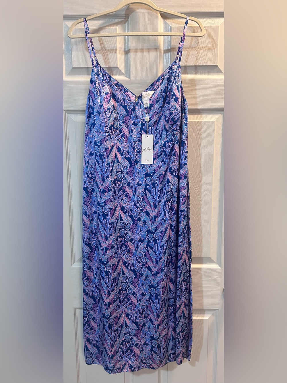 Lilly Pulitzer Navy, Pink & Lavender Floral Dress